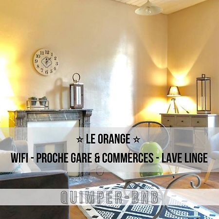 Le Orange - Confort - Wifi - Entre Gare Et Centre Quimper Dış mekan fotoğraf