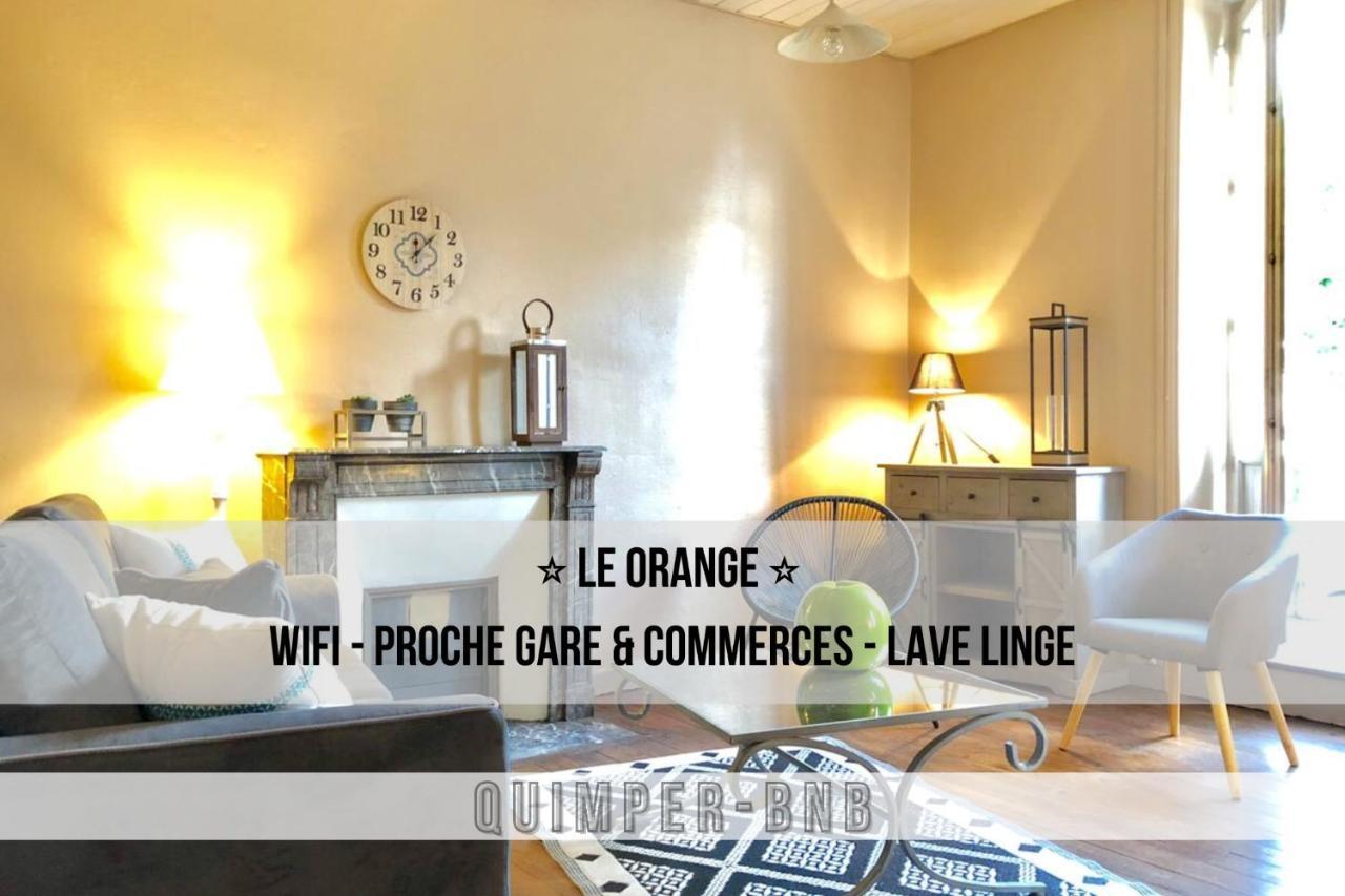 Le Orange - Confort - Wifi - Entre Gare Et Centre Quimper Dış mekan fotoğraf